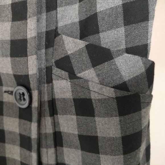 Dynamite Checkered Short Light Grey Jacket S - Picture 5 of 8
